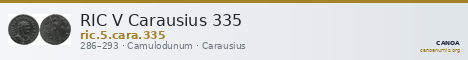 RIC V Carausius 335 — CANOA
