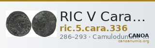 RIC V Carausius 336 — CANOA