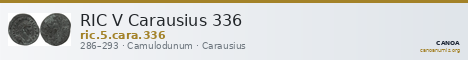 RIC V Carausius 336 — CANOA