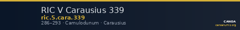 RIC V Carausius 339 — CANOA