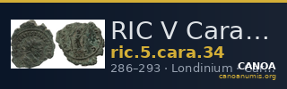 RIC V Carausius 34 — CANOA
