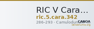 RIC V Carausius 342 — CANOA
