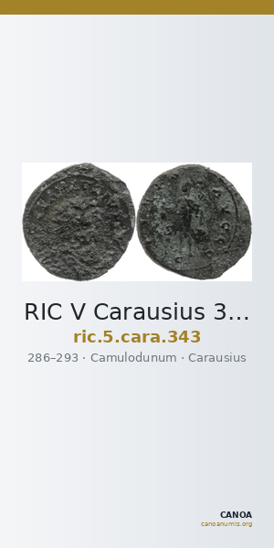 RIC V Carausius 343 — CANOA