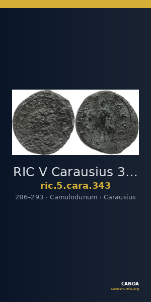 RIC V Carausius 343 — CANOA