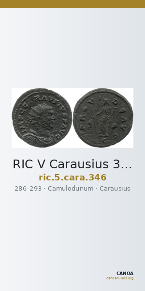 RIC V Carausius 346 — CANOA