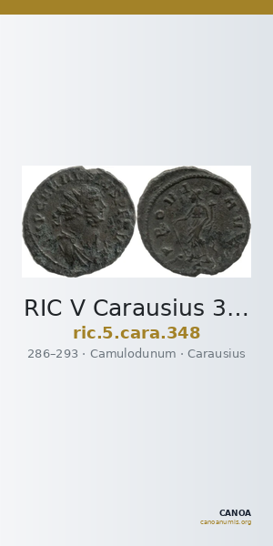 RIC V Carausius 348 — CANOA