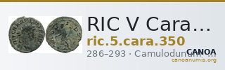 RIC V Carausius 350 — CANOA