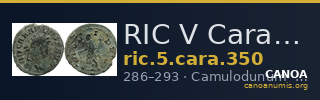 RIC V Carausius 350 — CANOA
