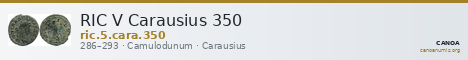 RIC V Carausius 350 — CANOA