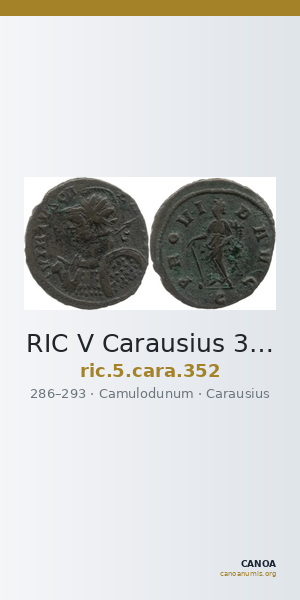 RIC V Carausius 352 — CANOA