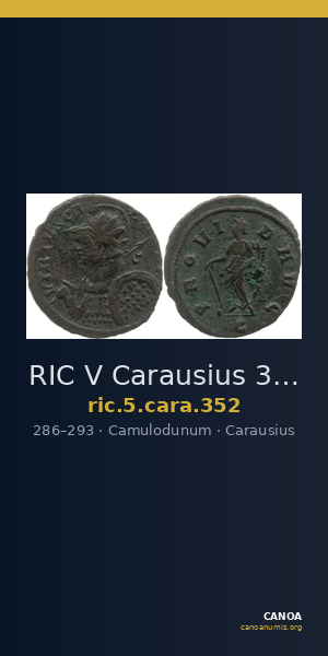 RIC V Carausius 352 — CANOA