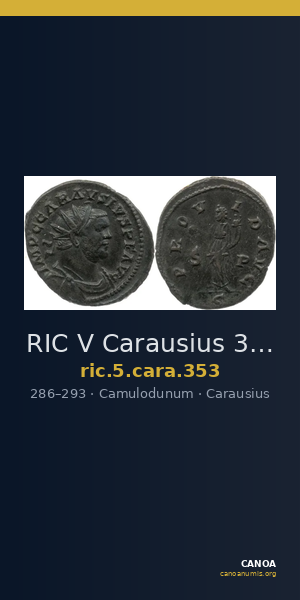 RIC V Carausius 353 — CANOA