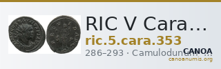 RIC V Carausius 353 — CANOA