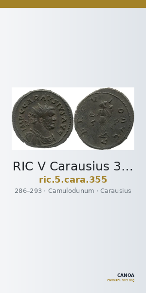 RIC V Carausius 355 — CANOA