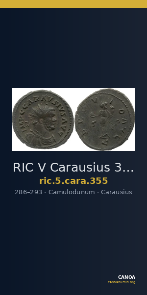 RIC V Carausius 355 — CANOA