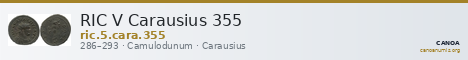 RIC V Carausius 355 — CANOA
