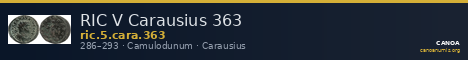 RIC V Carausius 363 — CANOA