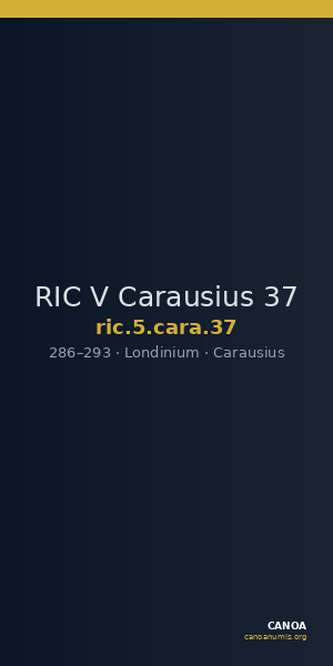 RIC V Carausius 37 — CANOA