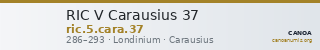 RIC V Carausius 37 — CANOA