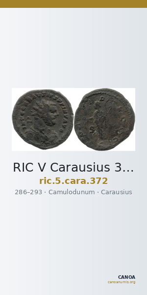 RIC V Carausius 372 — CANOA
