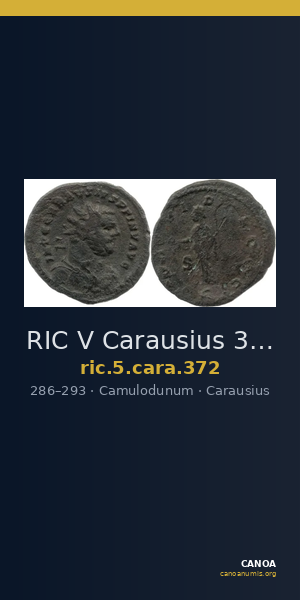 RIC V Carausius 372 — CANOA