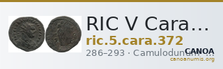RIC V Carausius 372 — CANOA