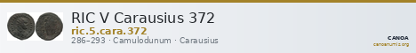 RIC V Carausius 372 — CANOA