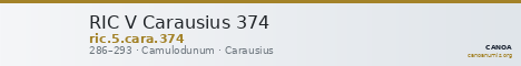 RIC V Carausius 374 — CANOA