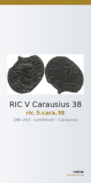RIC V Carausius 38 — CANOA