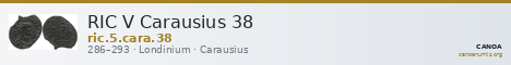 RIC V Carausius 38 — CANOA