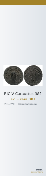 RIC V Carausius 381 — CANOA
