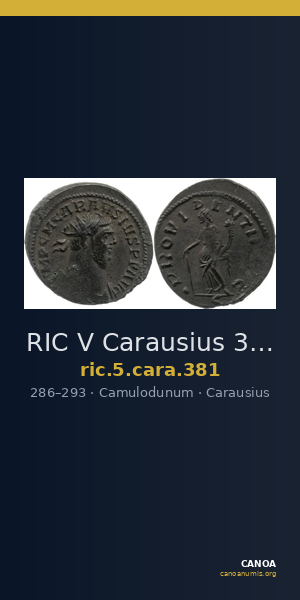 RIC V Carausius 381 — CANOA
