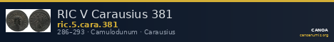 RIC V Carausius 381 — CANOA