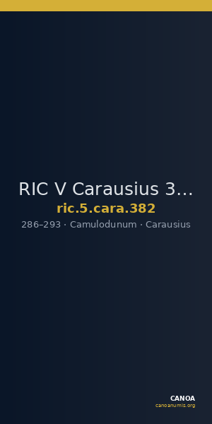 RIC V Carausius 382 — CANOA