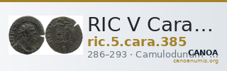 RIC V Carausius 385 — CANOA