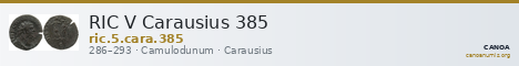 RIC V Carausius 385 — CANOA