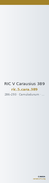 RIC V Carausius 389 — CANOA