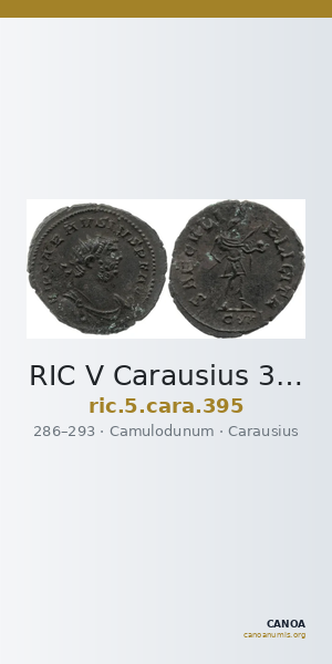 RIC V Carausius 395 — CANOA