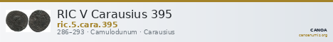 RIC V Carausius 395 — CANOA