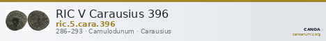 RIC V Carausius 396 — CANOA