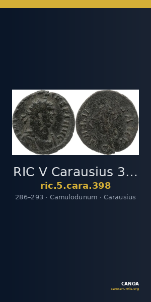 RIC V Carausius 398 — CANOA