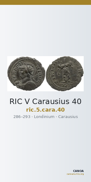 RIC V Carausius 40 — CANOA