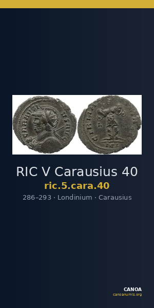 RIC V Carausius 40 — CANOA
