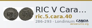 RIC V Carausius 40 — CANOA