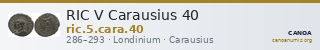 RIC V Carausius 40 — CANOA
