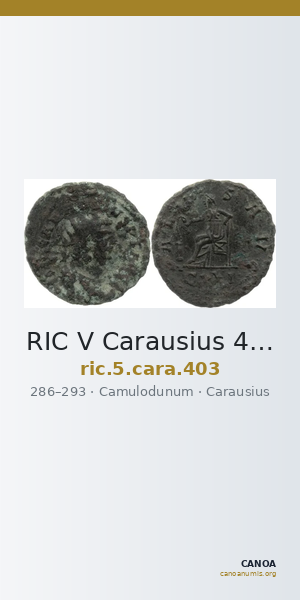 RIC V Carausius 403 — CANOA
