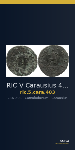 RIC V Carausius 403 — CANOA