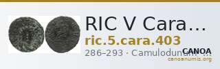 RIC V Carausius 403 — CANOA