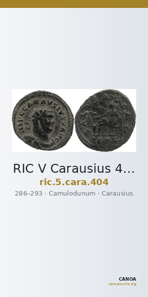 RIC V Carausius 404 — CANOA