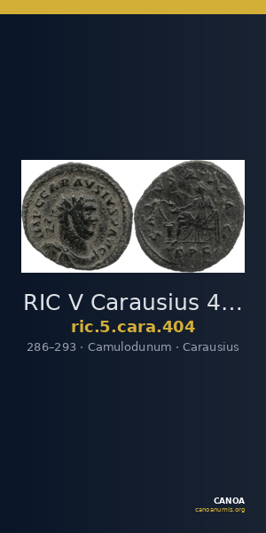 RIC V Carausius 404 — CANOA